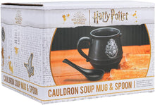 Cargar imagen en el visor de la galería, HARRY POTTER CAULDRON SOUP MUG &amp; SPOON
