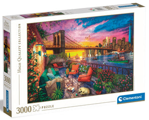 CLEMENTONI HIGH QUALITY COLLECTION MANHATTAN BALCONY SUNSET 3000 PIEZAS