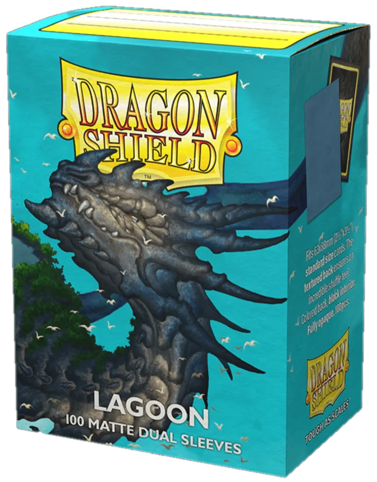 PROTECTORES DRAGON SHIELD STANDARD DUAL MATTE LAGOON