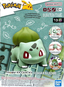 POKÉMON MODEL KIT QUICK!! 13 BULBASAUR