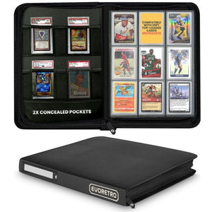 CARPETA EVORETRO SHIELD+, TOPLOADER BINDER NEGRO