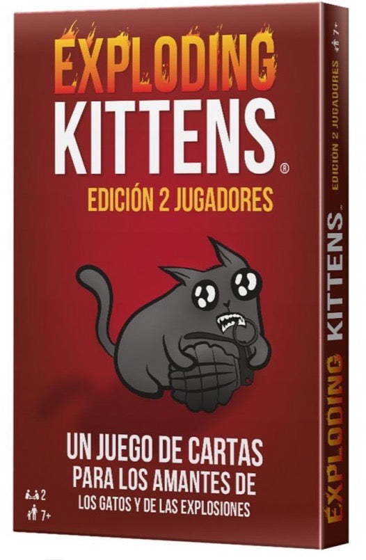 EXPLODING KITTENS EDICIÓN 2 JUGADORES